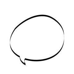 手描きの吹き出し_線画｜Hand-drawn Speech Bubbles_Line Art