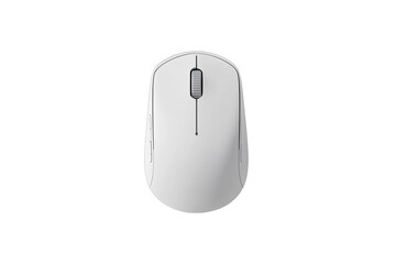 Wireless white computer mouse