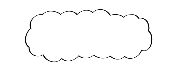 手描きのあしらい_テキスト背景_線画｜Hand-drawn Decorative Elements_Text Background_Line Art