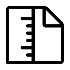 Ruler and paper representing measurement and design.