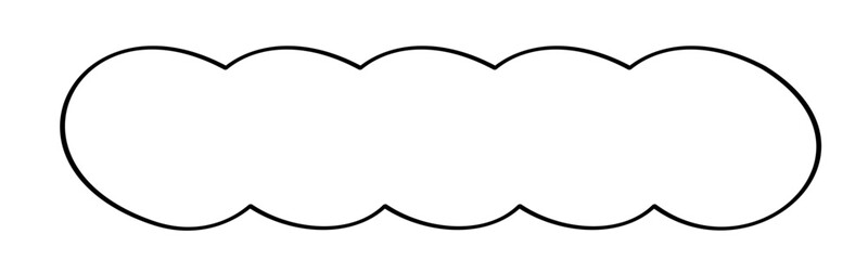 手描きのあしらい_テキスト背景_線画｜Hand-drawn Decorative Elements_Text Background_Line Art