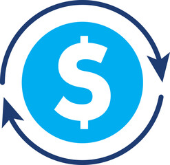 Vector illustration of a Tax Refund Icon