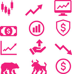 Stock Market and Finance Icons