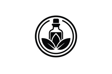 Essential Oils Wellness Logo Icon Design for Branding