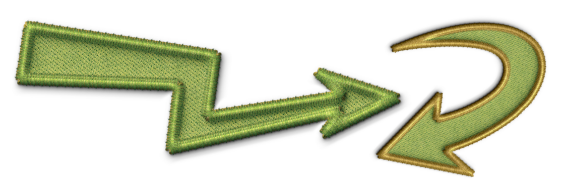 embroidery arrow. Embroidery background - Powered by Adobe
