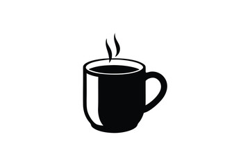 Minimalist Coffee Mug Logo Icon Design for Branding