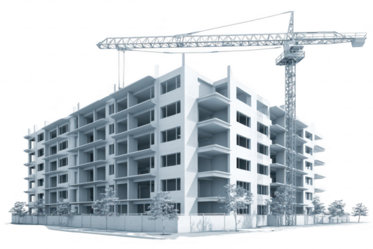 Apartment Building Construction Site