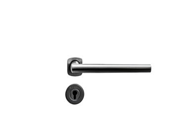 Sleek, modern door handle and lock