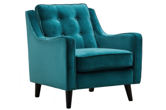 Teal Velvet Armchair Living Room