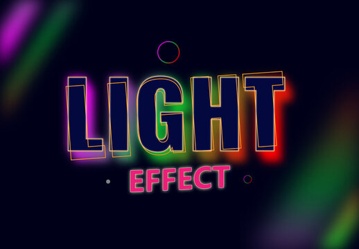 Neon Light Text Effect