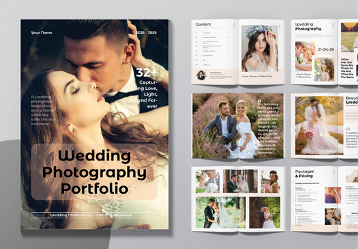 Wedding Photography Portfolio Layout Template