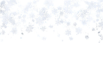 White glowing light effect on a transparent background, vector illustration. White glitter with a sparkling stars trail, white Christmas magic dust.