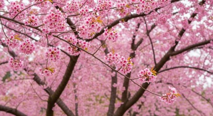 Fototapeta premium Delicate Pink Cherry Blossom Beauty In Bloom