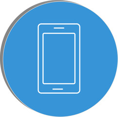 "Minimal smartphone icon symbolizing digital wellness, mindful tech use, and balanced screen time habits, transparent background."