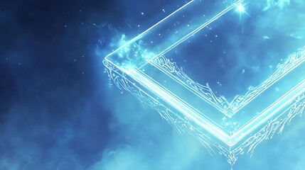 Obraz premium Illuminated, futuristic frame