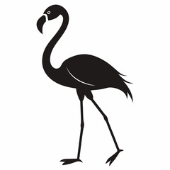 Fototapeta premium vector illustration of a pink flamingo