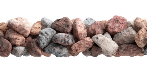 Assorted rocks landscape design