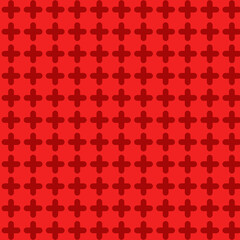 Red Plus Sign Pattern Background