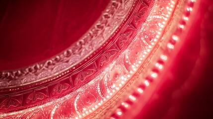 Ornate red theater backdrop