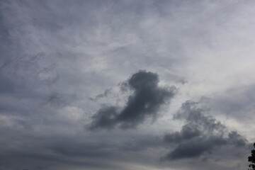 Gray storm clouds timelapse