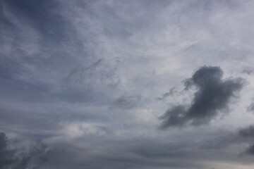 Gray storm clouds timelapse