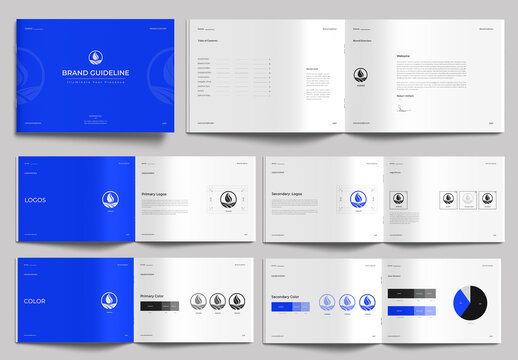Brand Guideline Sample Layout for Agency