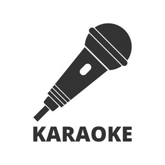 Karaoke microphone icon isolated on transparent background