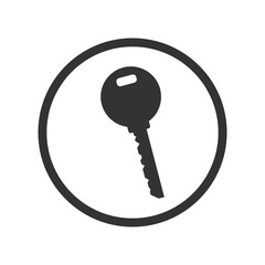 Key icon isolated on transparent background