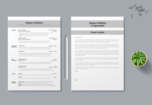 Professional Information Technology Specialist Cv Template