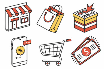 popcorn and movie icons