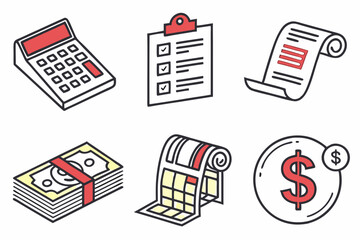 set of icons for business