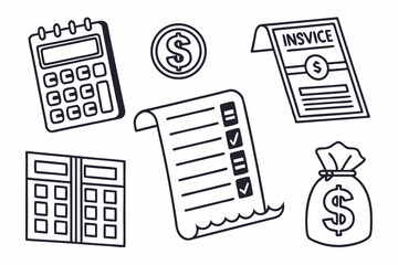 set of business icons