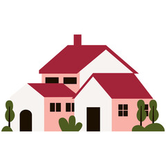 Flat building town city apartement house