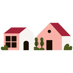 Flat building town city apartement house