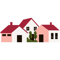 Flat building town city apartement house