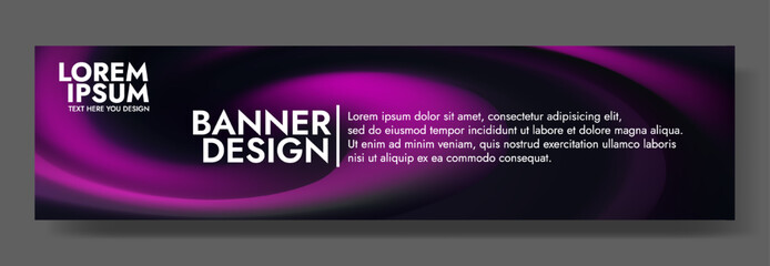 Modern banner design with a swirling nebula background.
