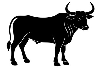 Silhouette Vector Art Illustration of