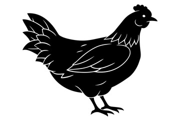 Silhouette Vector Art Illustration of