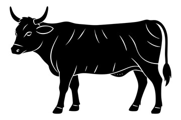 Silhouette Vector Art Illustration of