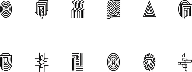 Hand-drawn vector illustration of an abstract technology background with a tree and metal icons for business design