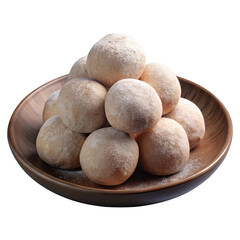 Sweet dough balls powdered sugar dessert
