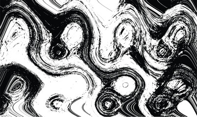 Black and white grungy abstract background. Grungy frame. Vector illustration
