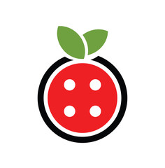 vector illustration of a strawberry