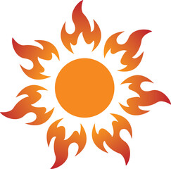 Sun Vector logo summer icon design. Sun burst star logo icon