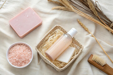 Spa day essentials natural bath products and accessories