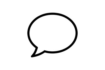 Speech bubble icon vector illustration simple talk