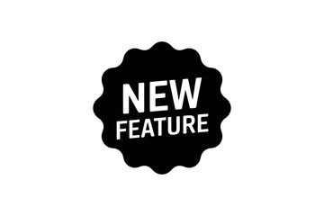 New feature announcement promotion marketing badge