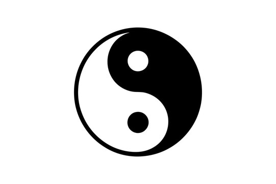 Yin yang symbol balance harmony dualism taoism icon
