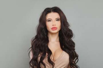 Naklejka premium Sensual woman portrait. Plastic surgery concept