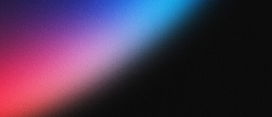 Noisy black with vibrant colour accent gradient background with a subtle grain texture perfect for promotional designs, website pages, app screens, and headers copy space
